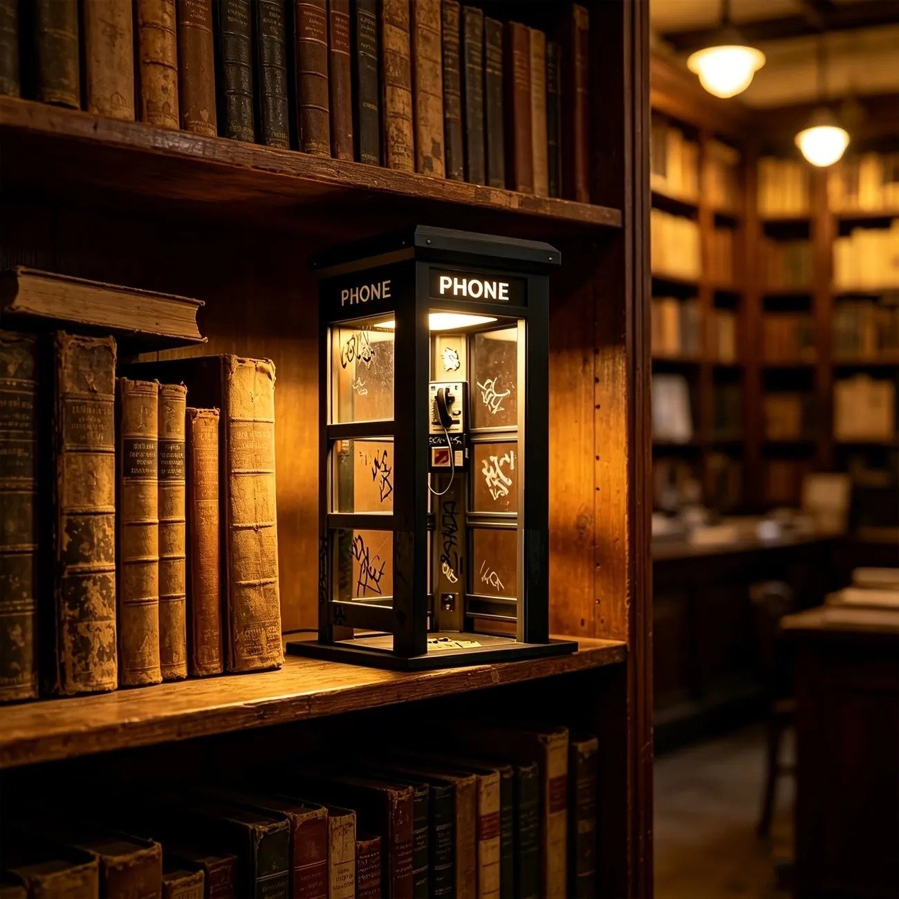 ā°Last day Promotionš„āØVintage Phone Booth Ambient Lamp