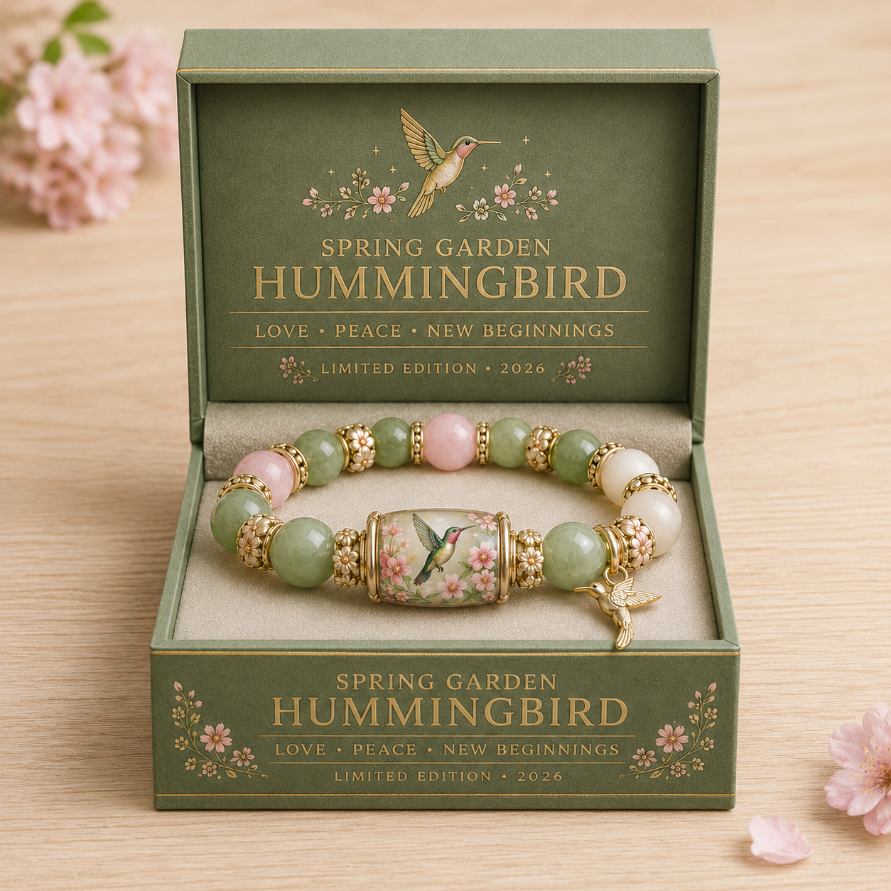 💖 Love, Peace & Spring Blessings 💖 | 2026 Limited Edition Handmade Bracelet