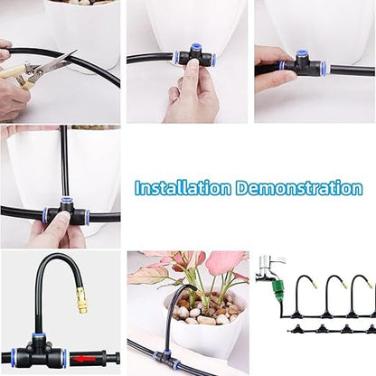 🔥 Last Day 50% OFF – 360° Curved Garden Automatic Irrigation System 🚿🌿