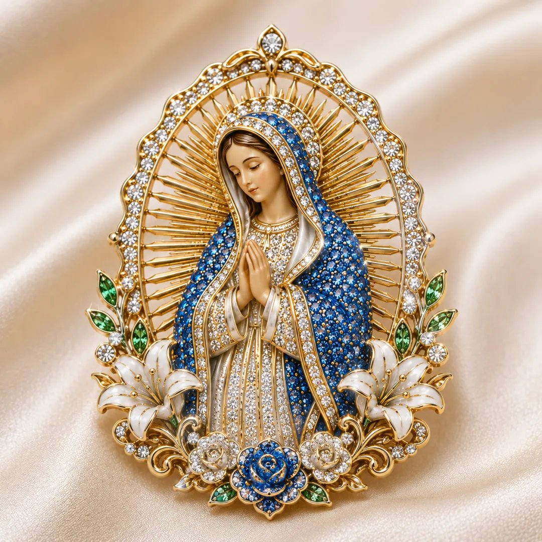 ❤️Last Day 50% OFF - 🙏 Sacred Heart of Jesus Brooch