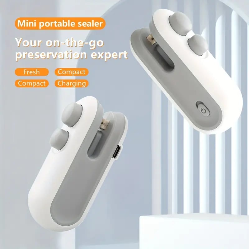 Small 2-in-1 Rechargeable Magnetic Snack Sealer
