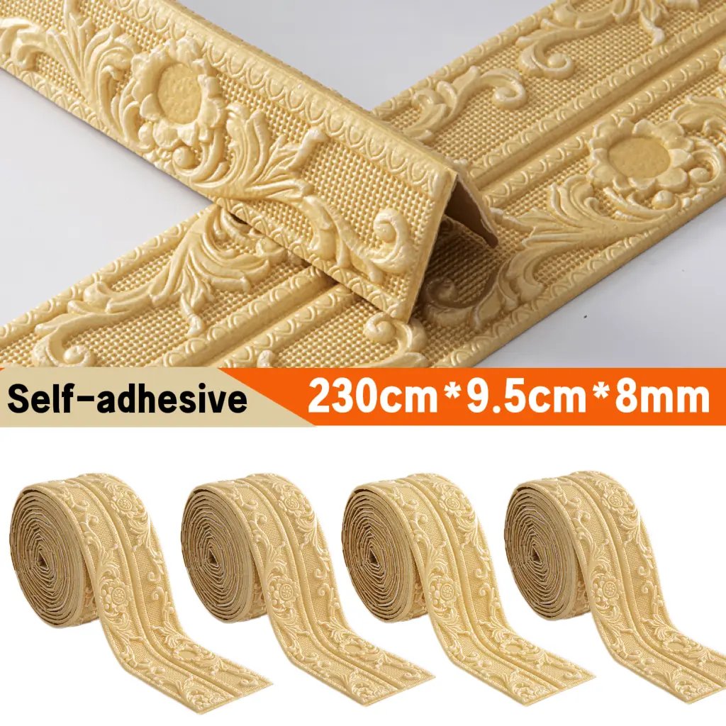 🏡Flexible Peel & Stick Decorative Trim – Wall, Ceiling & Cabinet Molding