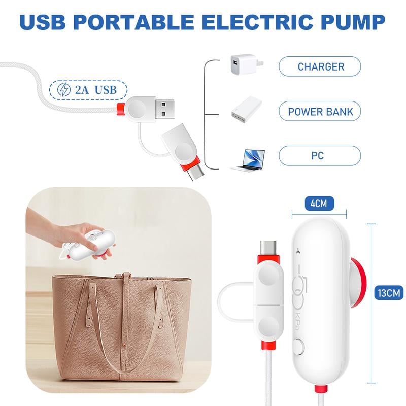 ✨🔥9 Pack Lightweight Travel Bags with USB Electric Pump | Compact Vacuum Storage Bags for Clothes | Space Saver Compression Bags for Travel