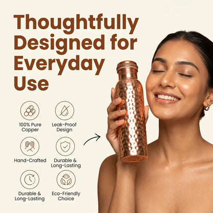 ✨Himalayan Ayurvedic Copper Water Bottle – 50% OFF Today