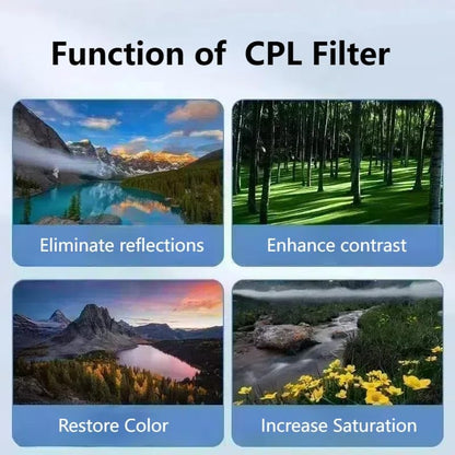📸 52mm CPL Polarized Lens for Smartphones