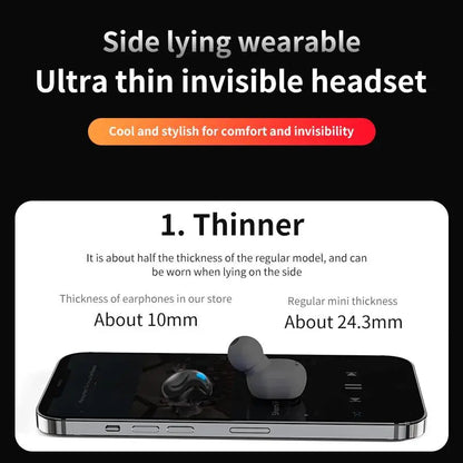 🏆LAST DAY SALE 60% OFF⏰Thin Waterproof Earbuds for Small Ears
