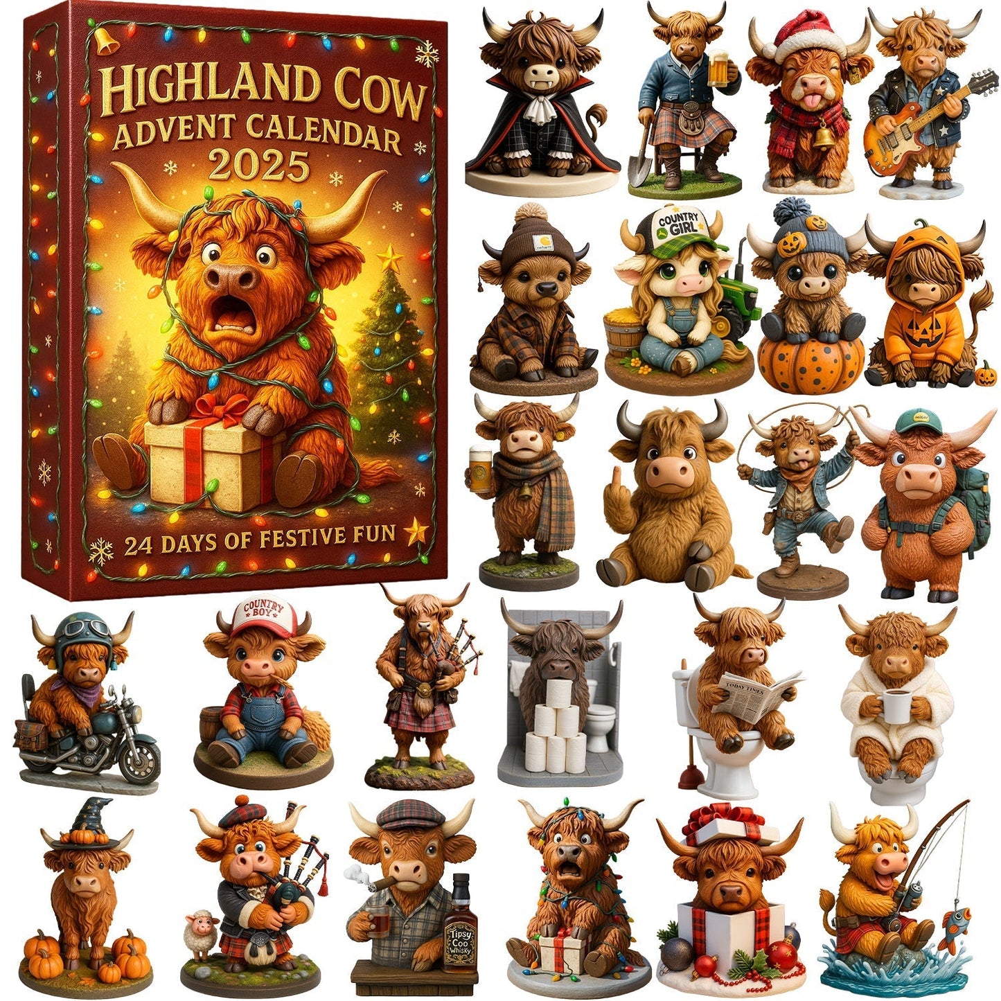 🐮Highland Cow Advent Calendar 2025🎄✨