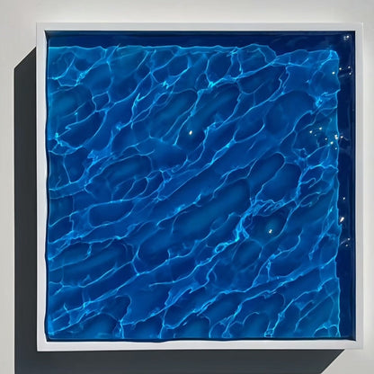 🌊 Handmade 3D Epoxy Resin Ocean Wave Art