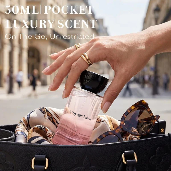 ⏰LAST DAY 50% OFF -Voyage Niva |  Rosey Fruity Floral | Extrait De Parfum 50ml/100ml | Long Lasting Luxury Fragrance | Daily women's perfume rose vibrant for women
