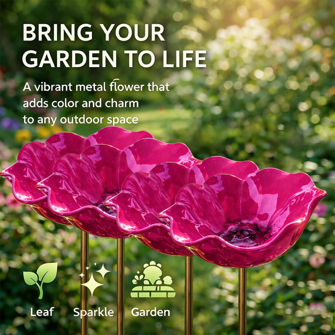 💖🎁2026 Mother's Day Gifts 50% Off--🎁Handmade Metal Flower Garden Stake🐦