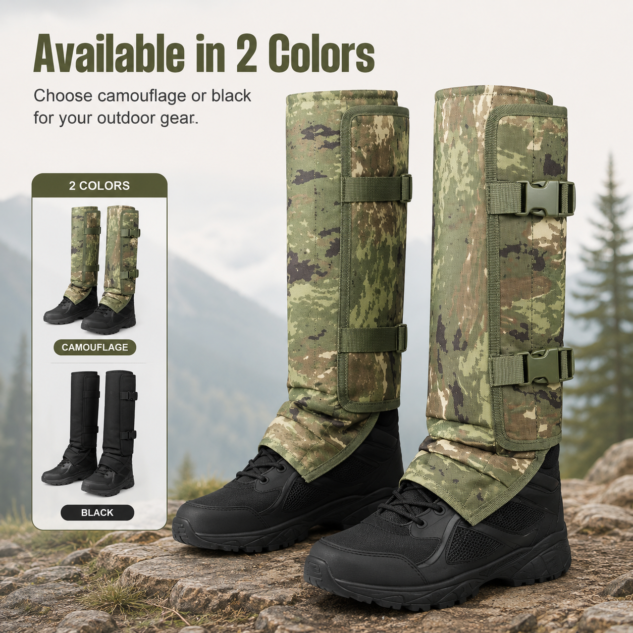 🎁ONLY TODAY FREE SHIPPING🎁Outdoor hunting leg protection,🐍 Snake Guard Leg Gaiters – Heavy-Duty Outdoor Protection