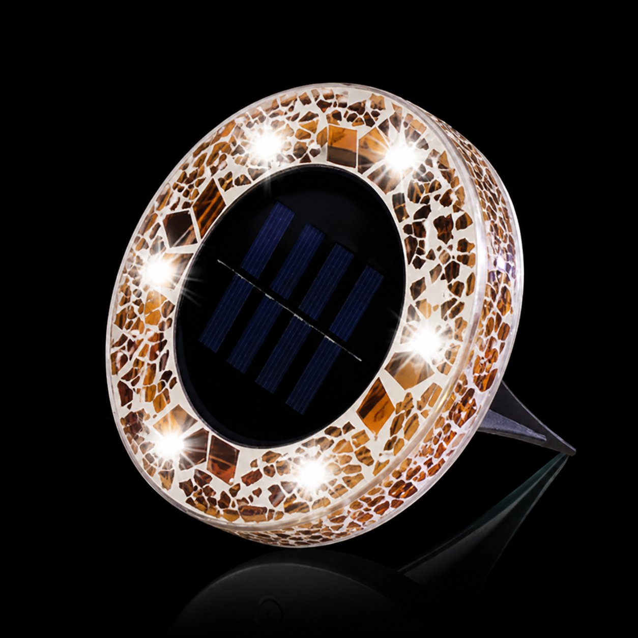 ✨ Hot Sale 60% OFF 丨🌙 Solar Mosaic Disk Garden Lights