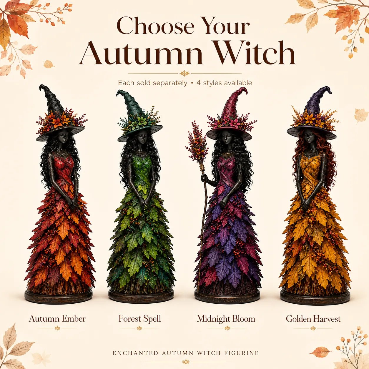 🧙‍♀️Enchanted Autumn Witch Figurine (📦Buy 2 Free Shipping)
