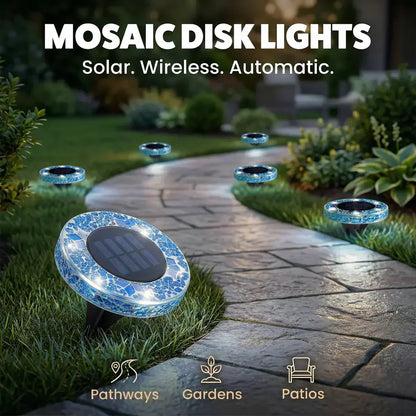 🔅Solar Outdoor Mosaic Disk Lights