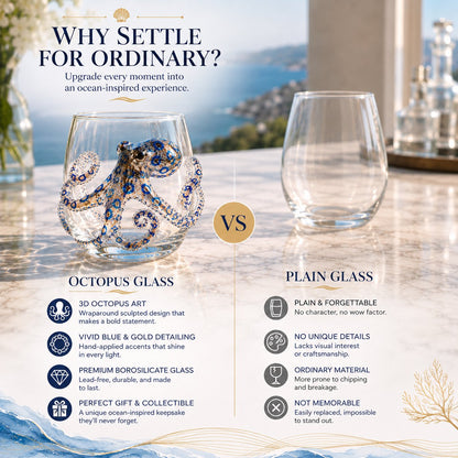 🌊The Perfect Beach House Gift🐙3D Ocean Animal Artisan Glassware Collection