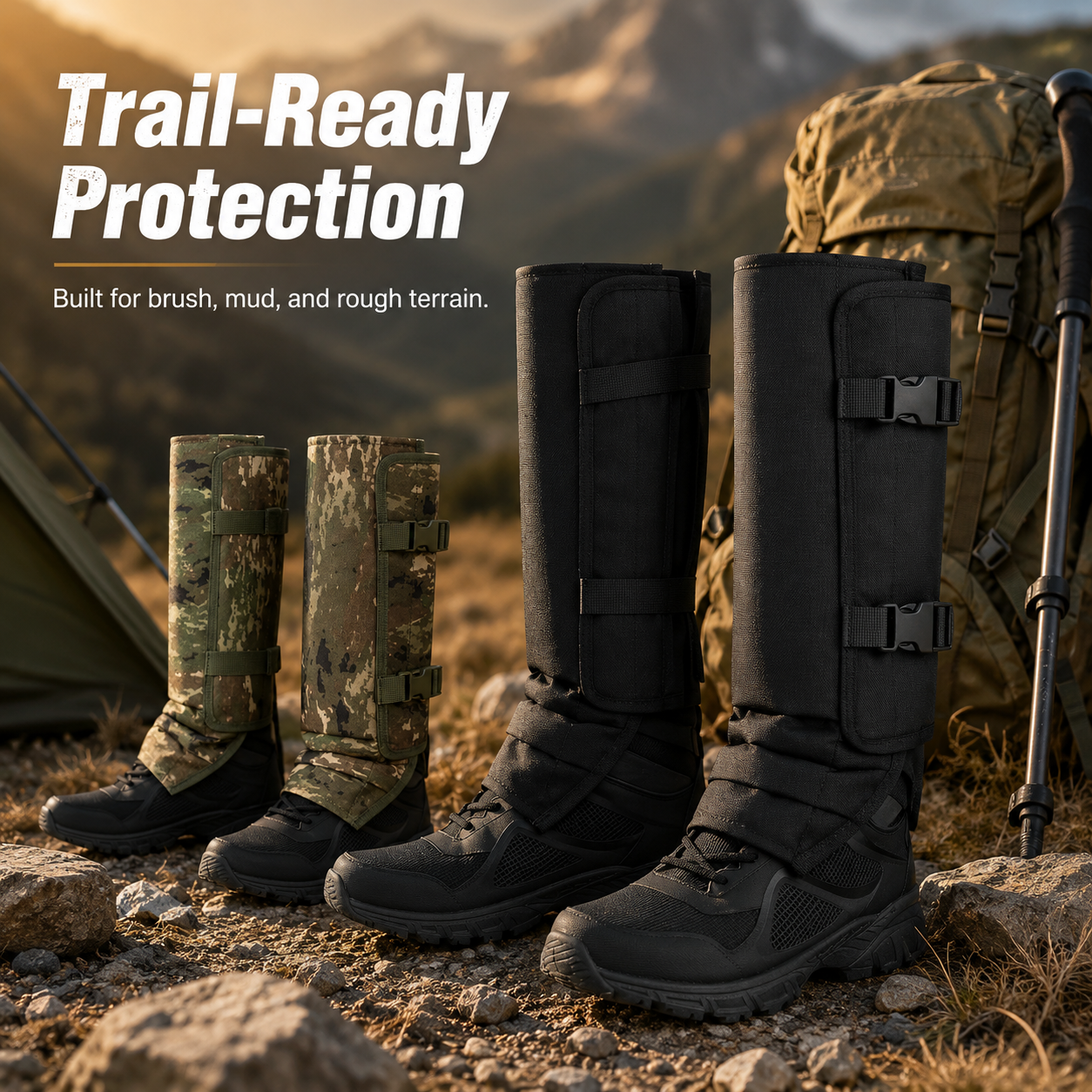 🎁ONLY TODAY FREE SHIPPING🎁Outdoor hunting leg protection,🐍 Snake Guard Leg Gaiters – Heavy-Duty Outdoor Protection