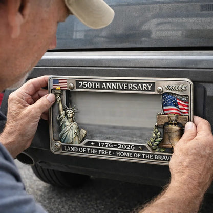 🔥🦅250th Anniversary Commemorative License Plate Frame