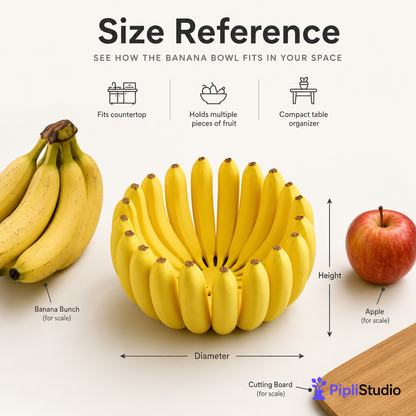 Banana Bowl – Fruit, Vegetable Storage Container & Organizer