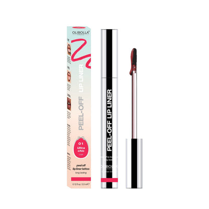 4Pcs Peel Off Lip Liner Stain Set Waterproof Nude Matte Lip Tint