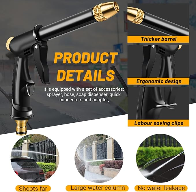 ✨Last Day 70% OFF💦Powerful High-Pressure Home Car Wash & Garden Sprayer