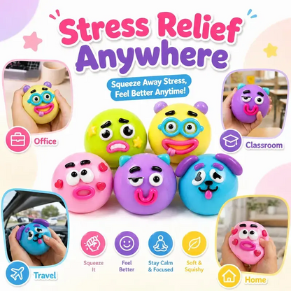 Dog Face Swap Squishy Toy – Soft Moldable Slow Rise Stress Relief Fidget 🐶✨