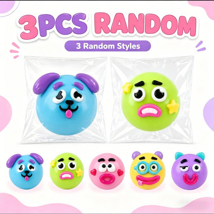 Dog Face Swap Squishy Toy – Soft Moldable Slow Rise Stress Relief Fidget 🐶✨