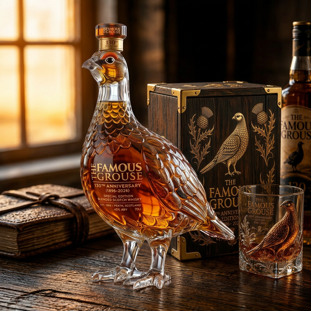 130th Anniversary Edition Blended Scotch Whisky Bottle&Glass
