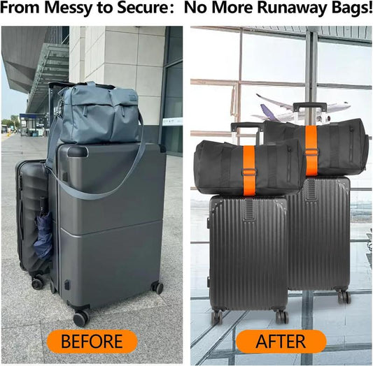 💥Last Day 70% OFF 🧳 Multi Use Strong Adjustable Luggage Connector Straps