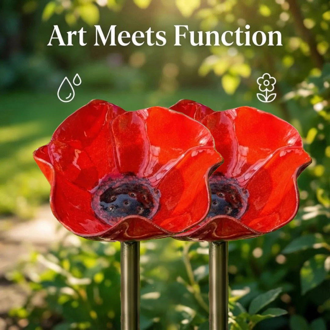 🔥2026 Mother's Day Gifts 50% Off🔥Handmade Metal Flower Garden Stake🐦