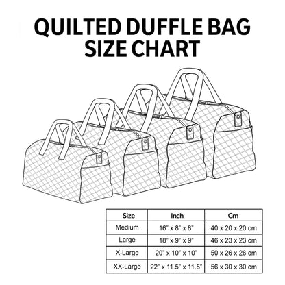 ✨50% OFF 👜 Vintage Floral Journey Quilted Duffle Bag🌼 – Limited Time!