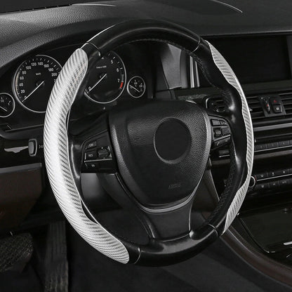 🎉Non-Slip Half Cover Car Steering Wheel Protector | Easy Clip On Installation