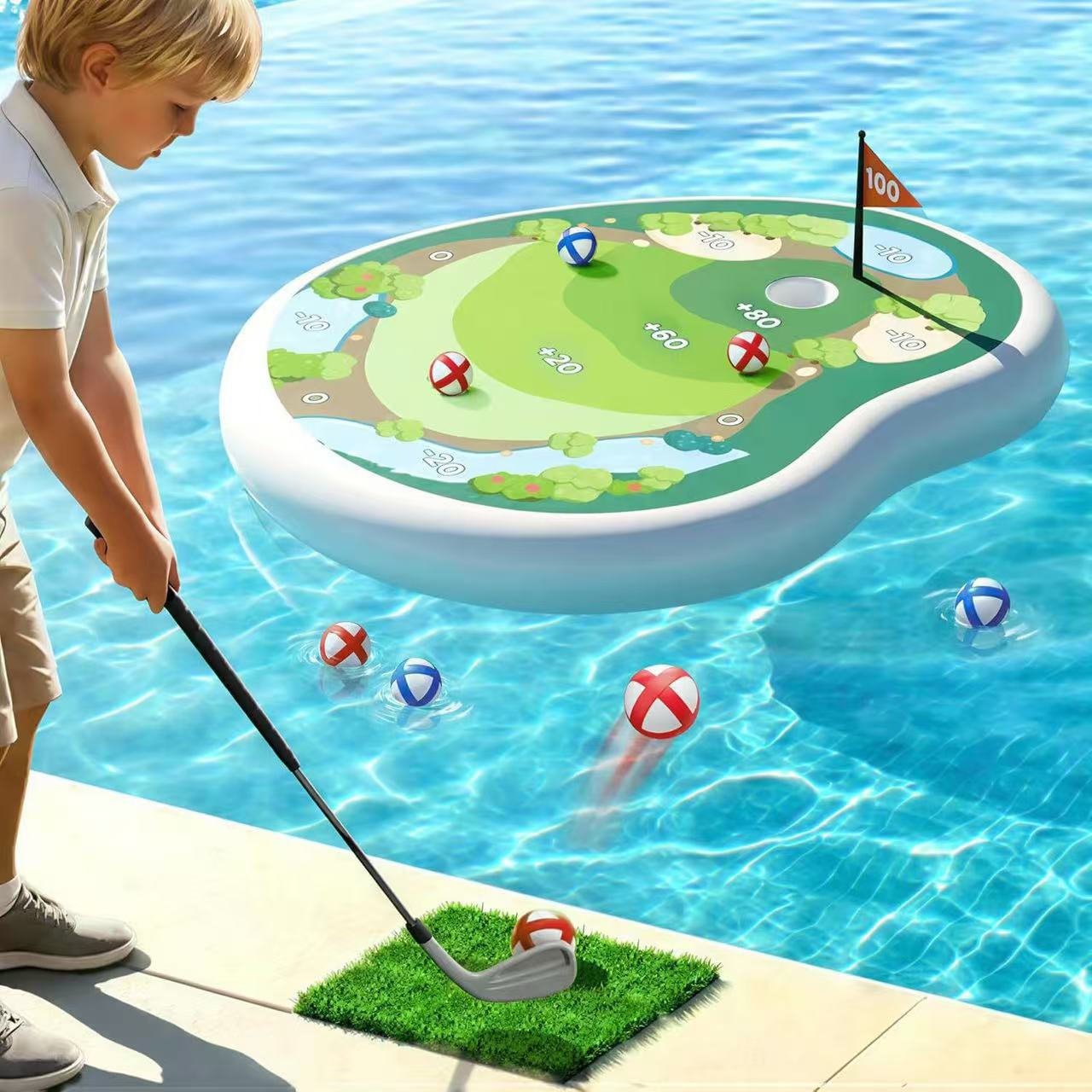 ⛳Floating Pool Golf Chipping Game Set