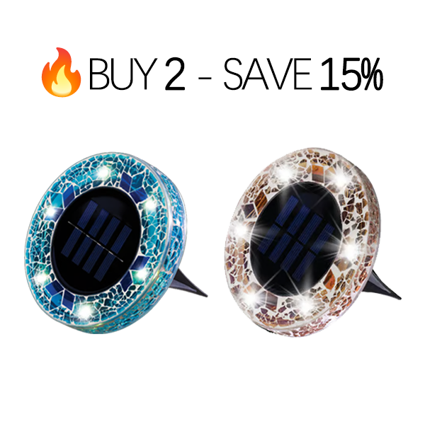 🔅Solar Outdoor Mosaic Disk Lights