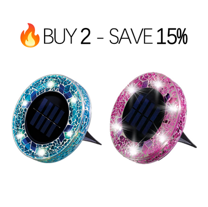 🔅Solar Outdoor Mosaic Disk Lights