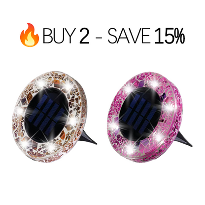 🔅Solar Outdoor Mosaic Disk Lights