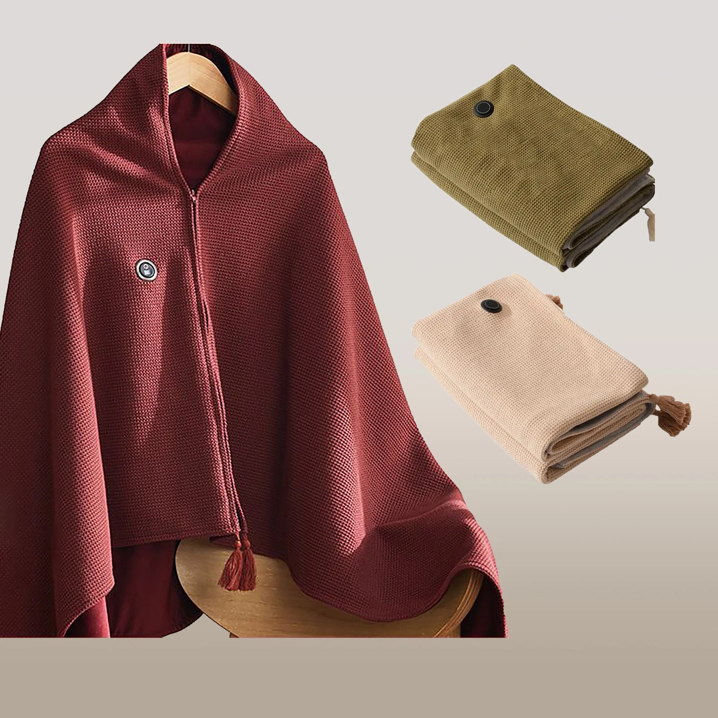 🎅Best Winter Gifts 🔥Favorite Portable Heated Shawl (Buy 2 Free Shipping)