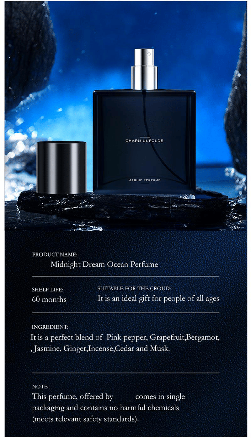 🌊Midnight Marine Eau De Parfum - Unisex Ocean Freshness