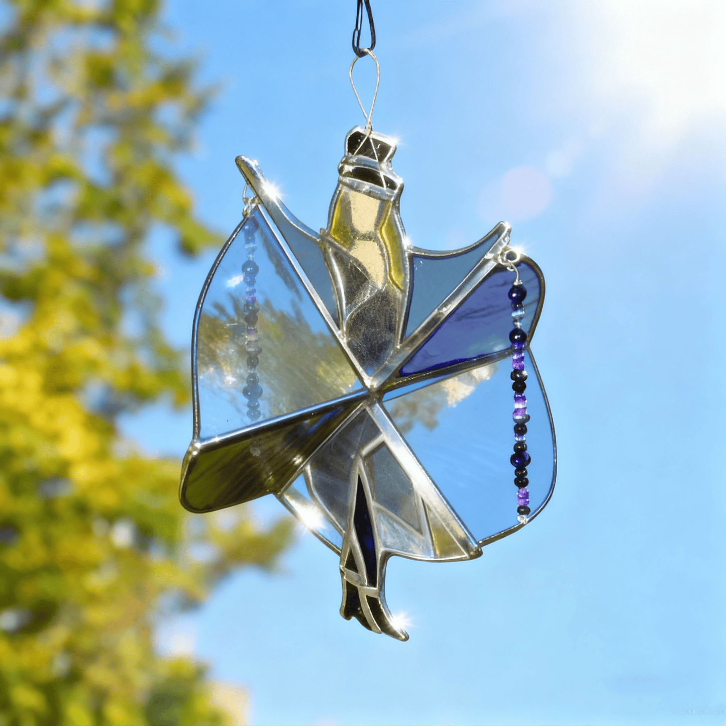 🔥LAST DAY 59% OFF -💃Stevie Nicks🤘 Handmade Stained Glass Spinner