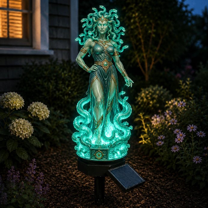 🔥Summer Sale 40% OFF🔱Solar Poseidon Mythic Garden Light