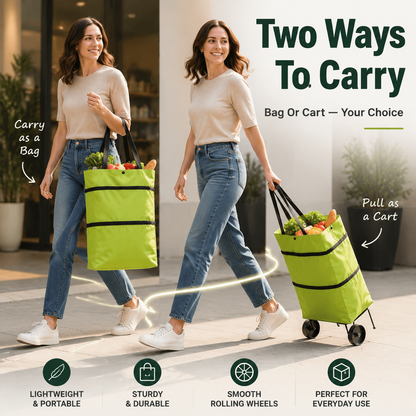🔥 LAST DAY – BUY 1, GET 1 FREE! Roll Your Groceries Home Without the Heavy Lifting