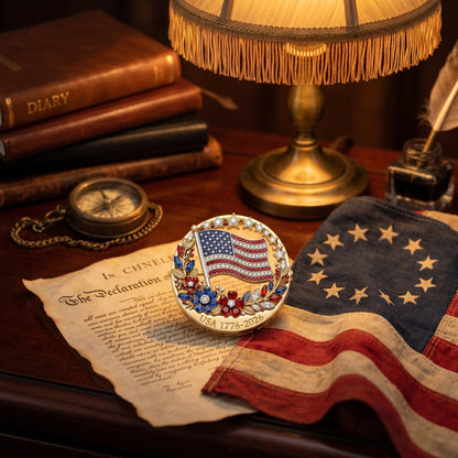 🎉 BOGO Alert! 250th Anniversary USA Enamel Brooch Pin 🇺🇸