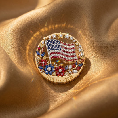 🎉 BOGO Alert! 250th Anniversary USA Enamel Brooch Pin 🇺🇸