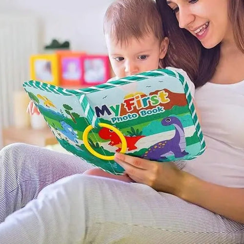 👶 My First Baby Photo Book with Safe Mirror