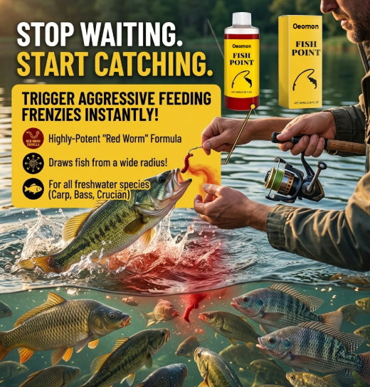 🎣Concentrated Fish Attractant Liquid – Fast-Acting Red Worm Bait Additive for Freshwater Fishing, Enhances Scent & Improves Bite Response (100ml)-JAY