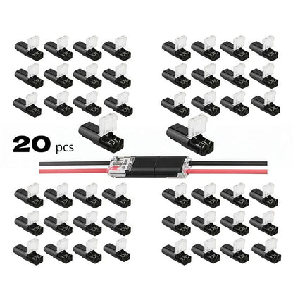 ⚡Stop Soldering! 2 Pin Double-Wire Plug-in LED Light Strip Connectors