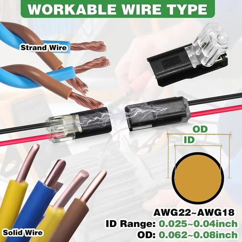 ⚡Stop Soldering! 2 Pin Double-Wire Plug-in LED Light Strip Connectors