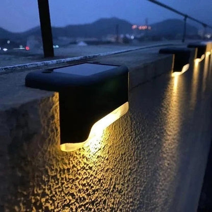 ❤️HOT SELL-LED Solar Lamp Path Staircase Outdoor Waterproof Wall Light