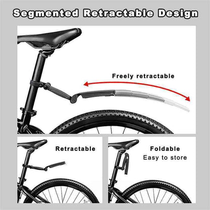 🔥 Last Day Deal: Retractable & Adjustable Bicycle Mudguard Set