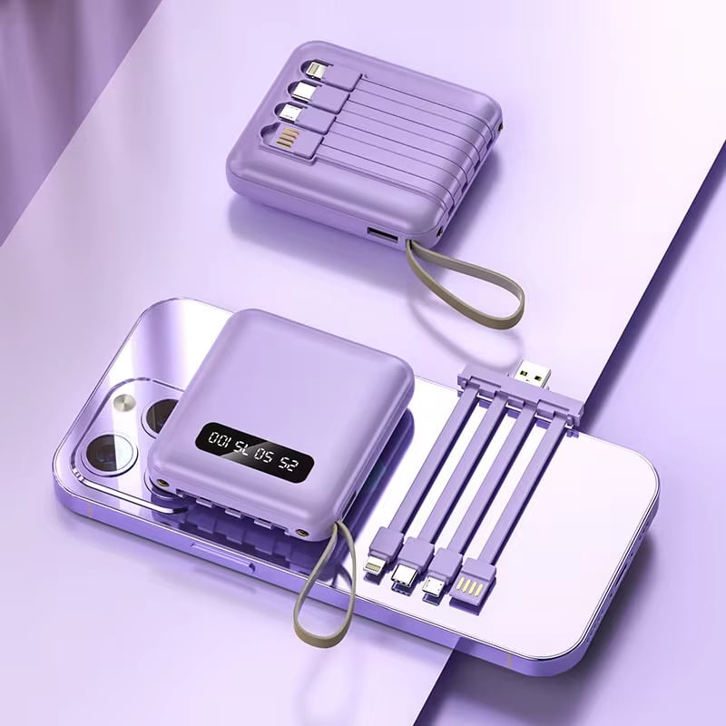 🔋4-in-1 Power Bank Fast Charging