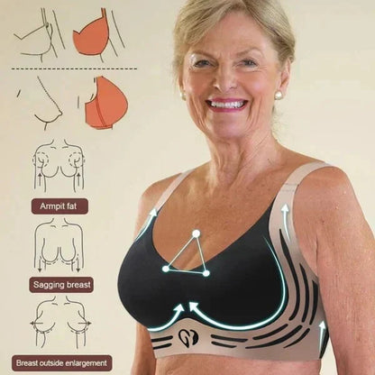 🎁Super Gather Bra | Wireless Push-up Bra👍No More Sagging Breasts